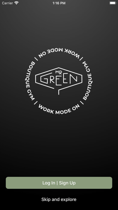 Emulate iPhone app Mr.Green Boutique Gym using MyAndroid Emulate iPhone app Mr.Green Boutique Gym using MyAndroid