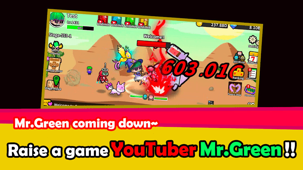 Run android online APK Mr.Green: Idle RPG from MyAndroid or emulate Mr.Green: Idle RPG using MyAndroid