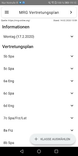 Run android online APK MRG Vertretungsplan from MyAndroid or emulate MRG Vertretungsplan using MyAndroid