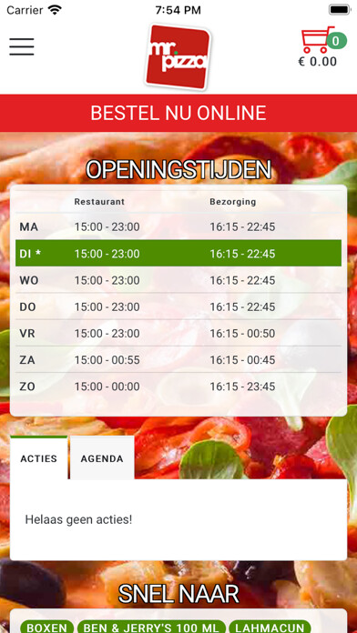 Emulate iPhone app Mr Pizza Officieel using MyAndroid Emulate iPhone app Mr Pizza Officieel using MyAndroid