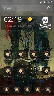 Emulate Android APK Mr skeleton in black Emulate Android APK Mr skeleton in black