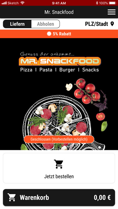 Emulate iPhone app Mr. Snackfood using MyAndroid