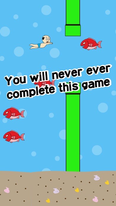 Emulate iPhone app Mr.Swimmer - Super Mario-style swimming game using MyAndroid