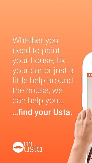 Emulate iPhone app Mr Usta - Home Services using MyAndroid