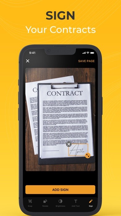 Emulate iPhone app mScanner - PDF Scanner App using MyAndroid