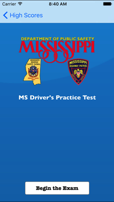 Emulate iPhone app MS Driver’s Practice Test using MyAndroid