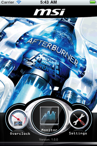 Emulate iPhone app MSI Afterburner APP using MyAndroid Emulate iPhone app MSI Afterburner APP using MyAndroid