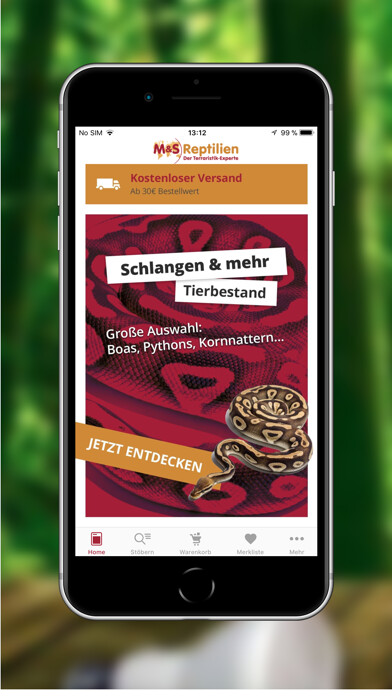Emulate iPhone app M&S Reptilien using MyAndroid Emulate iPhone app M&S Reptilien using MyAndroid