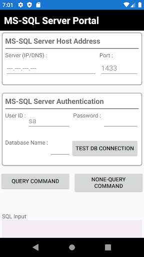 Run android online APK MSSQL Portal App from MyAndroid or emulate MSSQL Portal App using MyAndroid