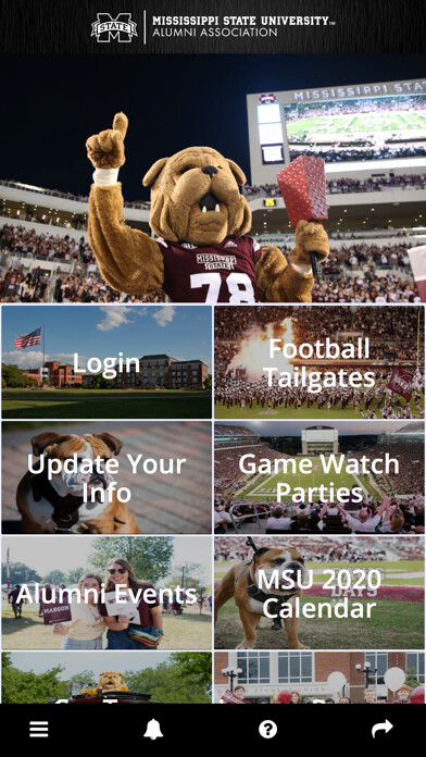 Emulate iPhone app MState Alumni Association using MyAndroid