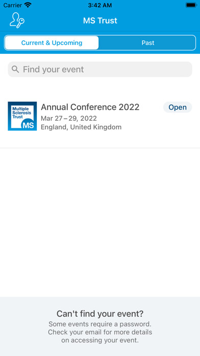Emulate iPhone app MS Trust Conference using MyAndroid