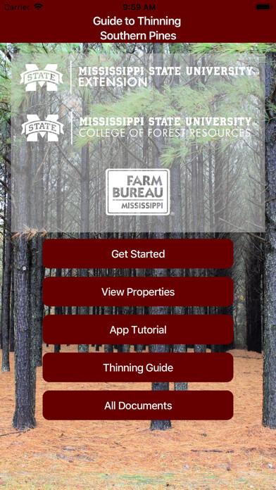 Emulate iPhone app MSUES Southern Pine Thinning using MyAndroid Emulate iPhone app MSUES Southern Pine Thinning using MyAndroid