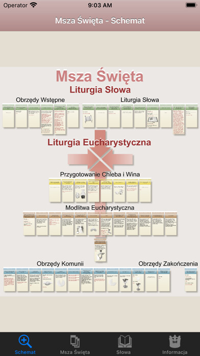 Emulate iPhone app Msza Święta using MyAndroid