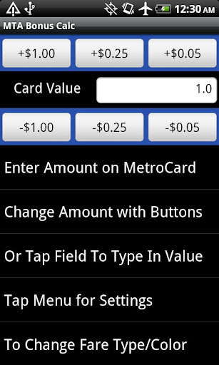 Run android online APK MTA Bonus Calc - NYC Subway from MyAndroid or emulate MTA Bonus Calc - NYC Subway using MyAndroid