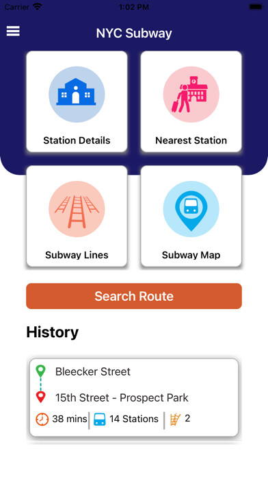 Emulate iPhone app MTA NYC Subway Route Planner using MyAndroid