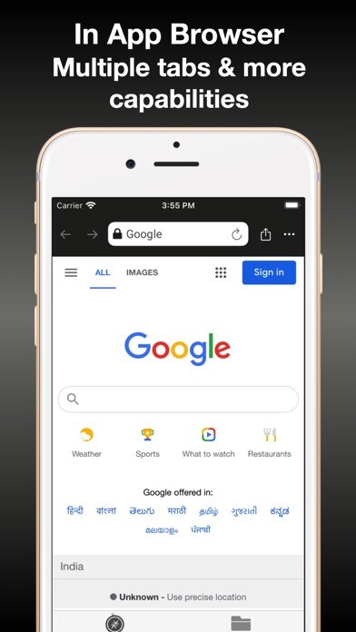Emulate iPhone app MT : Browser & File Manager using MyAndroid Emulate iPhone app MT : Browser & File Manager using MyAndroid