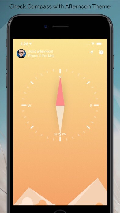 Emulate iPhone app MTCompass : Compass,Alarm,GPS using MyAndroid
