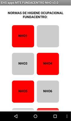 Emulate Android APK MTE Fundacentro NHO BR