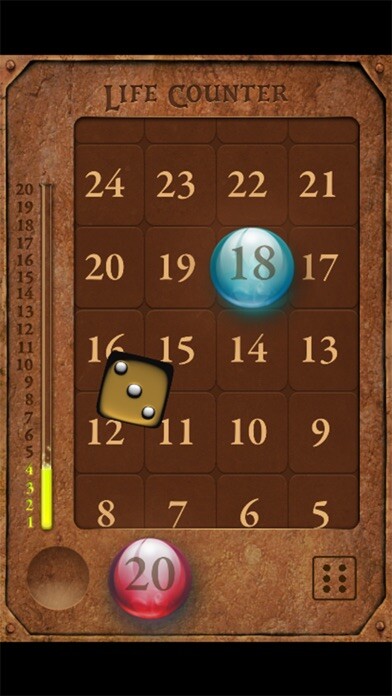 Emulate iPhone app MTG Lifecounter & Dice using MyAndroid