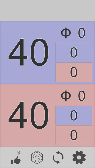 Emulate iPhone app MTG Life Counter for EDH using MyAndroid
