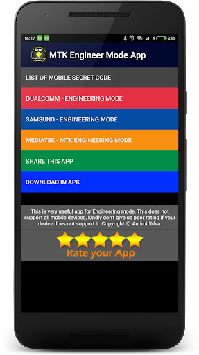 Emulate Android APK MTK Engineering Mode App Emulate Android APK MTK Engineering Mode App