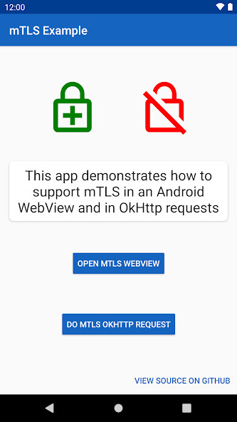 Run android online APK mTLS Example from MyAndroid or emulate mTLS Example using MyAndroid