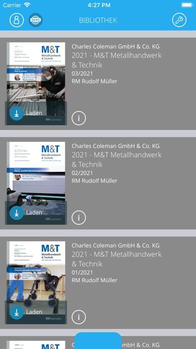 Emulate iPhone app M&T Metallhandwerk using MyAndroid