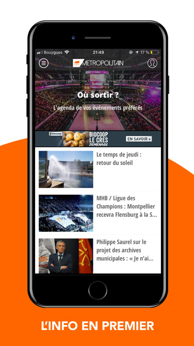 Emulate iPhone app Métropolitain 24/7 using MyAndroid Emulate iPhone app Métropolitain 24/7 using MyAndroid