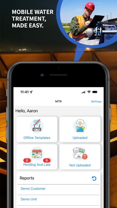 Emulate iPhone app MTR: Water Treatment Reporting using MyAndroid Emulate iPhone app MTR: Water Treatment Reporting using MyAndroid