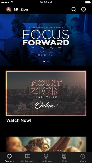 Emulate iPhone app Mt. Zion Baptist Church using MyAndroid Emulate iPhone app Mt. Zion Baptist Church using MyAndroid