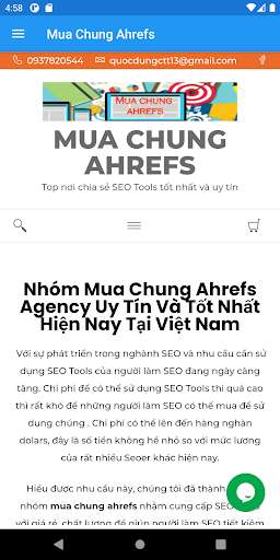 Run android online APK Mua chung Ahrefs from MyAndroid or emulate Mua chung Ahrefs using MyAndroid