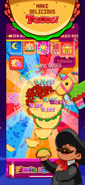 Emulate iPhone app Mucho Taco - Idle tycoon using MyAndroid
