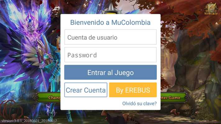 Emulate Android APK MU COLOMBIA