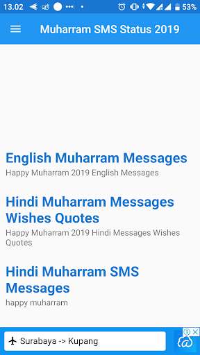 Run android online APK Muharram SMS Status 2019 from MyAndroid or emulate Muharram SMS Status 2019 using MyAndroid
