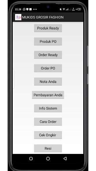 Run android online APK Mukids Grosir Fashion - Suppli from MyAndroid or emulate Mukids Grosir Fashion - Suppli using MyAndroid