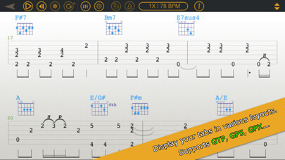 Emulate iPhone app Mulody - Guitar Tab Player using MyAndroid Emulate iPhone app Mulody - Guitar Tab Player using MyAndroid
