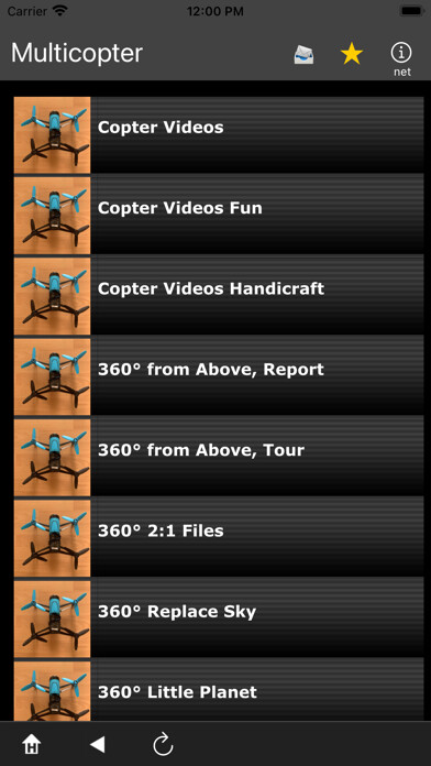 Emulate iPhone app Multicopter using MyAndroid