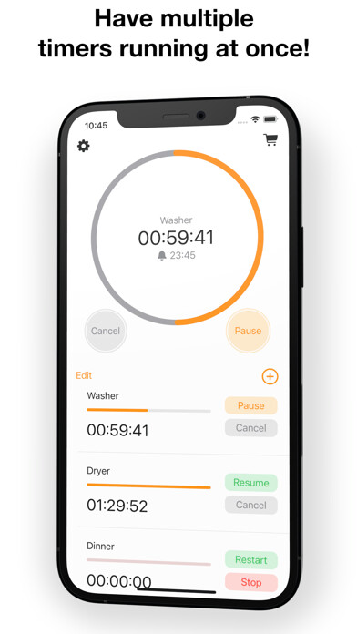 Emulate iPhone app Multi Countdown Timer using MyAndroid Emulate iPhone app Multi Countdown Timer using MyAndroid