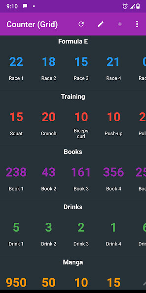 Run android online APK Multi Counter Grid from MyAndroid or emulate Multi Counter Grid using MyAndroid