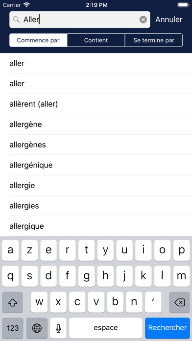 Emulate iPhone app Multidictionnaire using MyAndroid Emulate iPhone app Multidictionnaire using MyAndroid