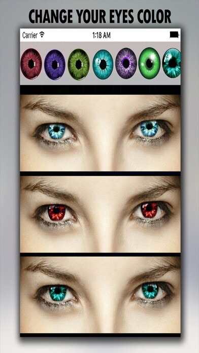 Emulate iPhone app Multi Eye color Editor- Replace Eyes With Colorful Eye Effects & Lens using MyAndroid Emulate iPhone app Multi Eye color Editor- Replace Eyes With Colorful Eye Effects & Lens using MyAndroid