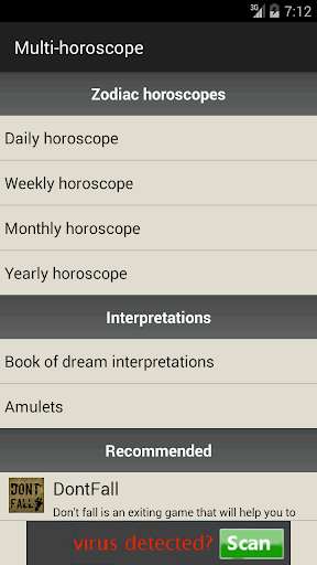 Run android online APK Multi-horoscope from MyAndroid or emulate Multi-horoscope using MyAndroid