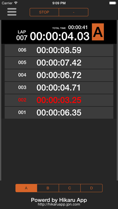 Emulate iPhone app MultiLapTimer using MyAndroid Emulate iPhone app MultiLapTimer using MyAndroid