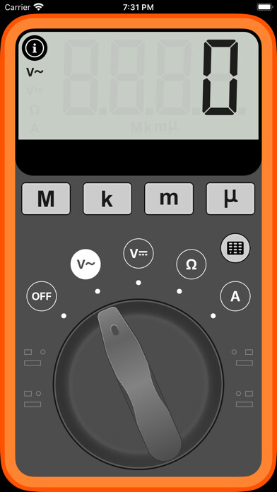 Emulate iPhone app Multimeter Wizard using MyAndroid Emulate iPhone app Multimeter Wizard using MyAndroid