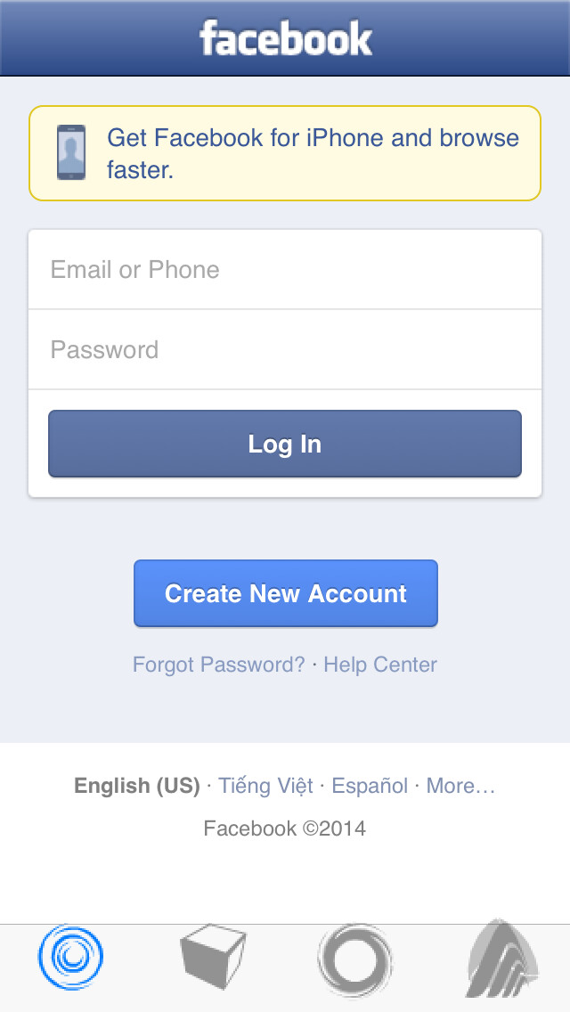 Emulate iPhone app Multiple Login For Facebook Pro using MyAndroid