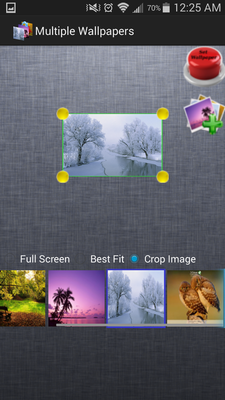Emulate Android APK Multiple Wallpapers