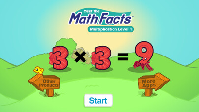 Emulate iPhone app Multiplication 1 Game using MyAndroid