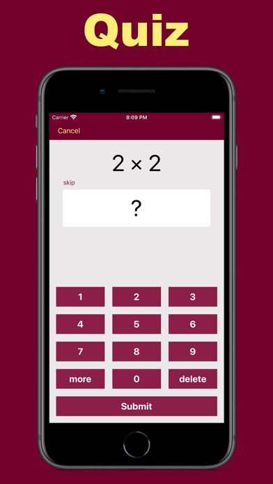 Emulate iPhone app MultiplicationReview using MyAndroid Emulate iPhone app MultiplicationReview using MyAndroid