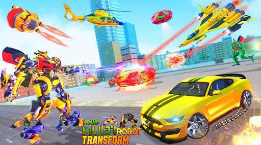 Run android online APK Multi robot jet transform war 2021 from MyAndroid or emulate Multi robot jet transform war 2021 using MyAndroid