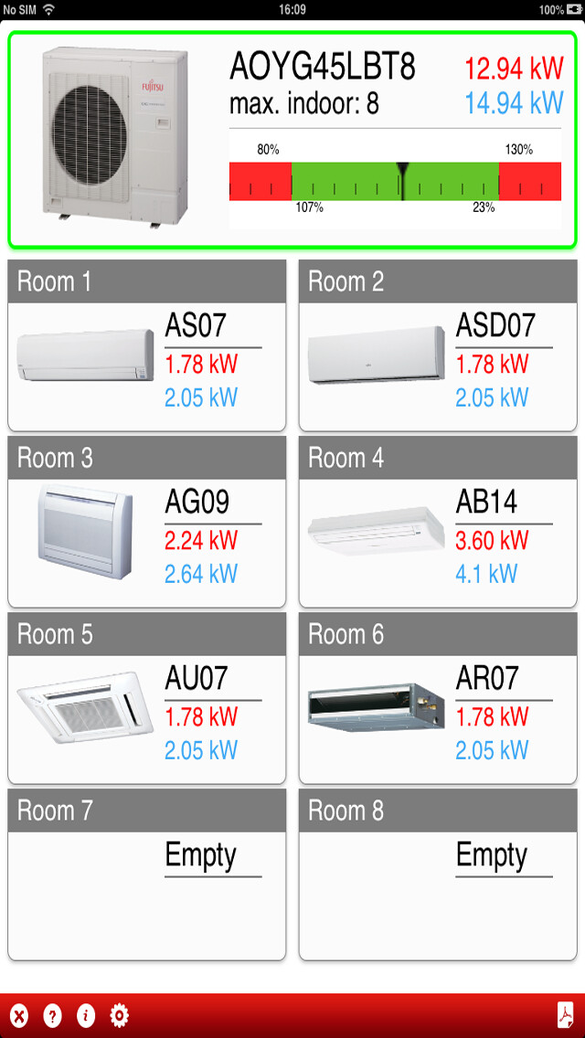 Emulate iPhone app Multi Selector for Fujitsu heatpumps using MyAndroid Emulate iPhone app Multi Selector for Fujitsu heatpumps using MyAndroid